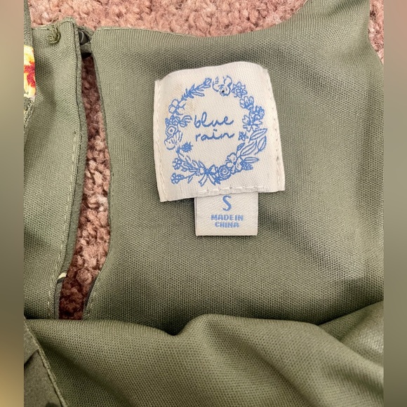 Blue Rain Green and floral dress - Picture 6 of 6